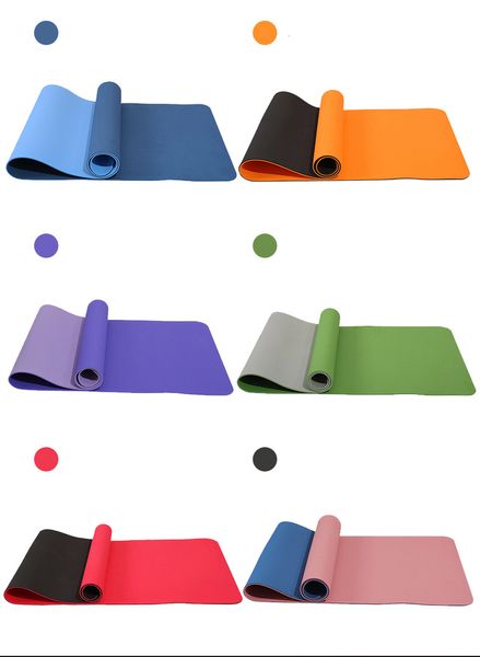 6-миллиметровый коврик для йоги для домашней тренировки без скольжения