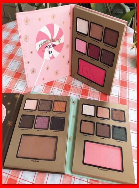 2019 NUOVO Trucco per occhi Di fronte Regalo di Natale Ombretto Zabaione LATTE Menta piperita MOCHA Gingerbrcao COOKIE 7 colori Ombretto Blush Pal7569391