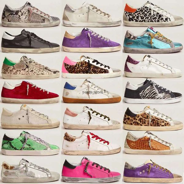 10A Neue Italien Marke Frauen Turnschuhe Super Star Schuhe Luxus Pailletten Klassische Weiß Do-alte Schmutzige Designer Mann Casual schuh