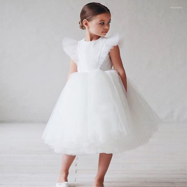 Девушка платье подростки для девочек одеваются детская одежда, элегантная принцесса длинная тюль детские дети кружевные свадебные церемония