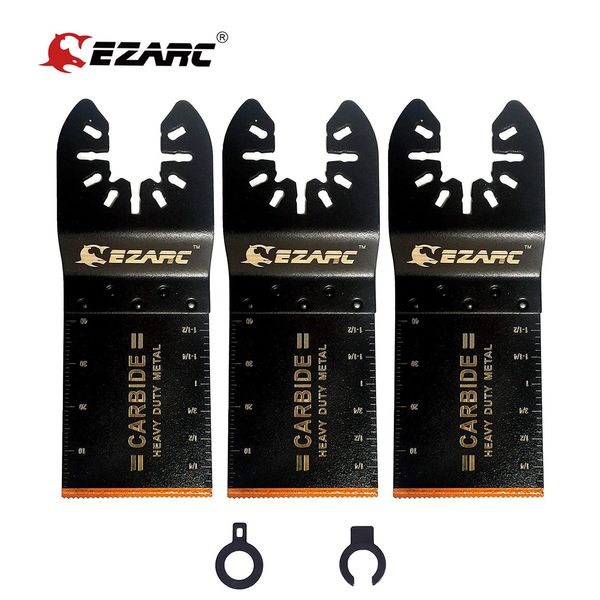 Zaagbladen EZARC 3 Pezzi Lama Multiutensile Oscillante Denti in Metallo Duro Lame per Sega Accessori per Utensili Elettrici per Taglio di Metalli in Materiale Duro