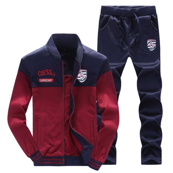 Pullovers masculinos moletons moletons moletons da primavera e do outono Conjunto de esportes de bola de beisebol de manga longa