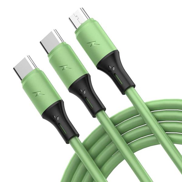 1,2 м 3 в 1 USB -зарядном кабеле 2.4A быстрого зарядка