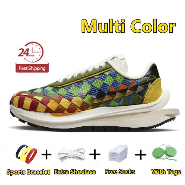 Scarpe da corsa da uomo Jean Paul x VaporWaffle Woven Bianco-Sail Green Gusto Safety Orange Uomo Donna Scarpe da ginnastica Sportive Scarpe da ginnastica con plateau 36-45