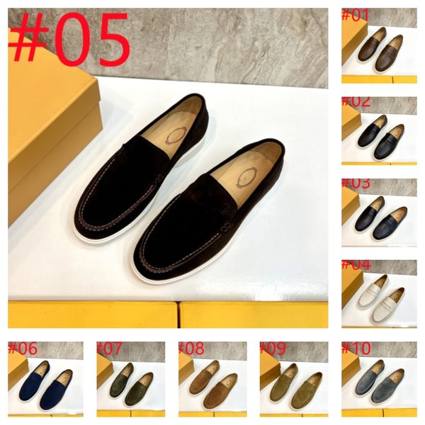 10 nuovi mocassini neri di lusso di stile per gli uomini punta rotonda slip-on primavera autunno affari fatti a mano da uomo scarpe eleganti firmate scarpe da uomo di spedizione gratuite