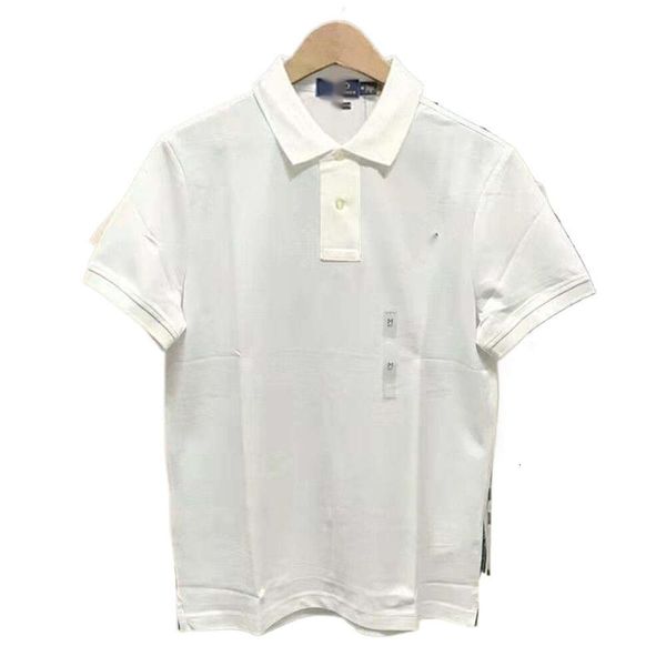 Maglietta Ralphs Designer Laurens Camicia americana Rlpolo di alta qualità Logo grande cavallo ricamato Maglietta estiva in cotone con risvolto Manica corta T-shirt larga da uomo larga