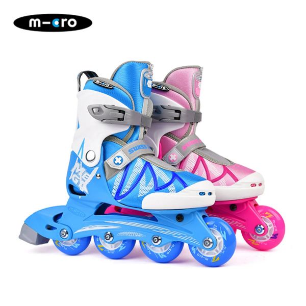 Pattini a rotelle in linea 4 dimensioni Ruota flash regolabile per bambini Ruote da skate Ragazzi Ragazze Micro MEGA EUUS VAT 231128