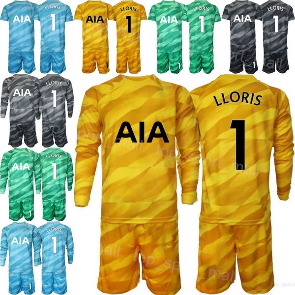 Club Team 23 24 Goleiro Futebol 13 Guglielmo Vicario Jerseys Set Homens Crianças Manga Longa GK 1 Hugo Lloris 20 Fraser Forster 40 Brandon Austin Camisa de Futebol Kits ReCi