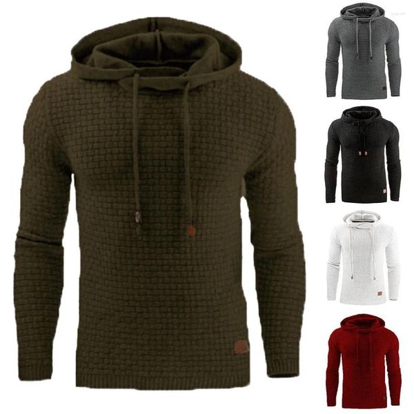 Felpe con cappuccio da uomo Pullover da uomo Felpe con cappuccio Manica lunga Streetwear Maglione slim fit Abbigliamento sportivo sportivo Maglie da corsa per palestra