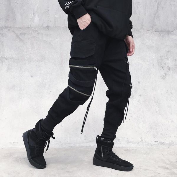 Hosen Jogging Hosen Herren Streetwear Techwear Hip Hop Cargohose Haruku Black Fashion Casual High Street Herrenkleidung