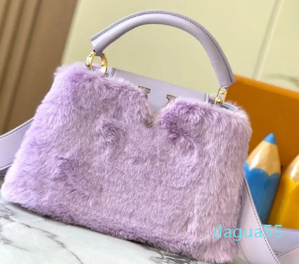 Designer crossbody bolsa bolsas grande capacidade sacola de alta qualidade pele de vison leater bolsa de ombro compartimento interior fivela magnética bolsa de viagem bolsa de compras