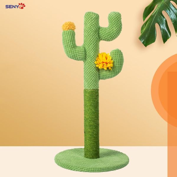 Toys Cactus Cat Screting Board Sisal Gato arranhando pós