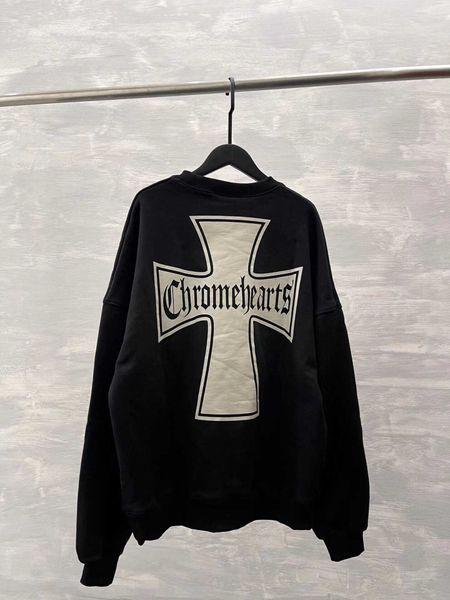 Felpe con cappuccio da uomo Felpe con cappuccio firmate Abbigliamento con cappuccio Heart Cro Ch Cross Off spalla manica nera maglione di peluche Streetwear Chromes bhd