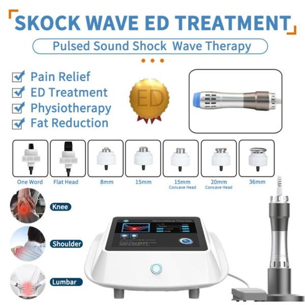 Máquina do ultrassom do equipamento do ultrassom do pulso magnético da onda de choque da máquina do emagrecimento para o alívio da dor com transmissor de 12 pces