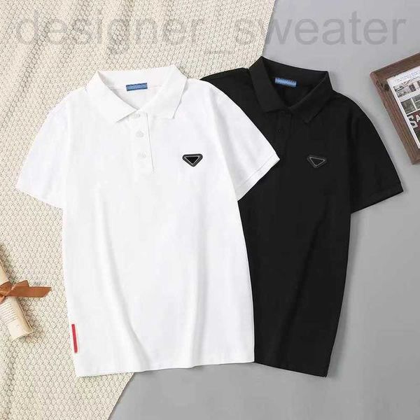 Erkek Polos Tasarımcısı Erkek Polo Gömlek Tasarımcısı Tees Fashion T s Lüks Üst düzey Tasarım Erkekler Klasik Üçgen Koku Kısa Kollu T- Sıradan İş Erkekler Top 56YQ