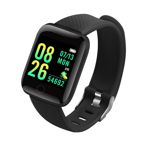 116plus Smart-Armband Sportarmband D13-Farbbildschirm-Armband Trainingsmessgerät Bluetooth zur Erinnerung an Herzfrequenz und Blutdruck