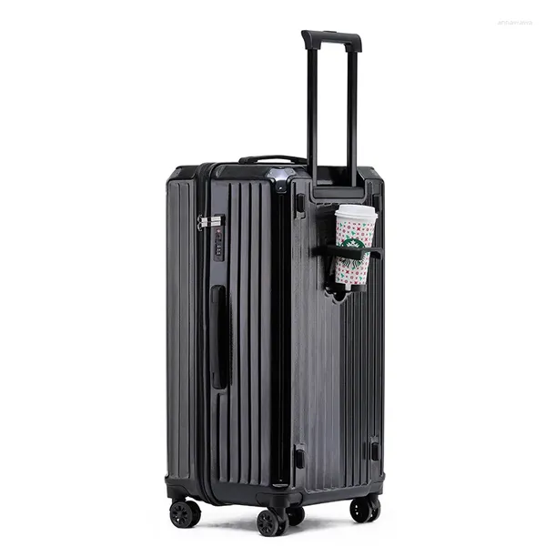 Malas de grande capacidade Pull Rod Universal Wheel Travel Password Box