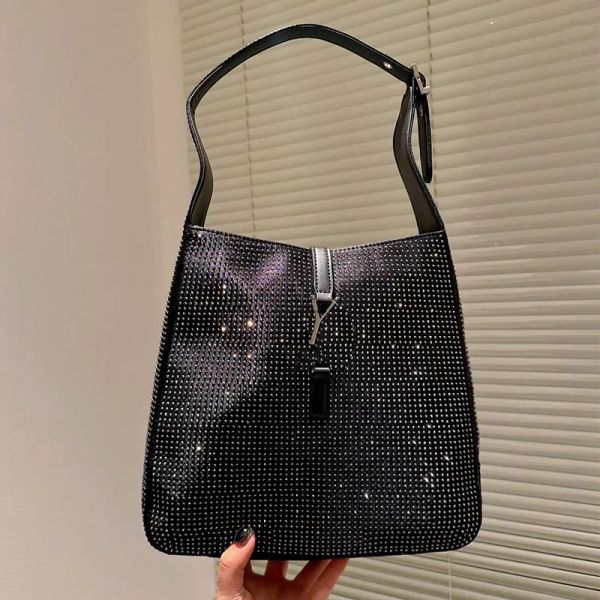 Designer Donna LE 5a7 Borsa sotto ascella Borsa a tracolla decorativa con lettera in vera pelle di alta qualità Loulou Moda Salice Pin Borsa a tracolla HOBO di grande capacità