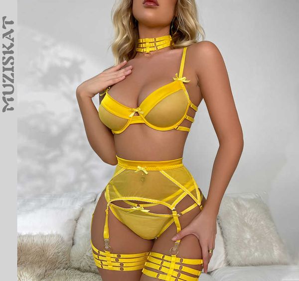 Sexy Set MUZISKAT Luxus Dessous Tüll Durchsichtig Frauen BH Set Mode Dessous Luxusmarke Frauen Schöne Sexy Unterwäsche Sexy Porno Anzüge P230428