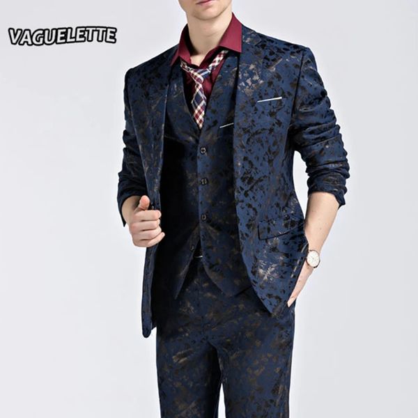 Ternos masculinos blazers vaguelette luxo moda masculina terno conjunto padrão festa de casamento jaqueta colete calça leopardo impressão vestido de baile 231128