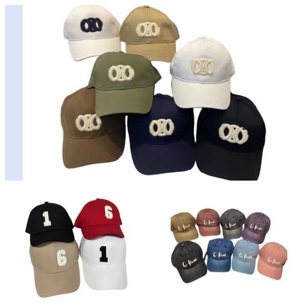Высококачественные роскошные шапки с вышивкой Спортивные кепки Дизайнерские бейсбольные кепки унисекс casquette Forward Cap Уличные шляпы Шляпа с регулируемой посадкой 22 цвета