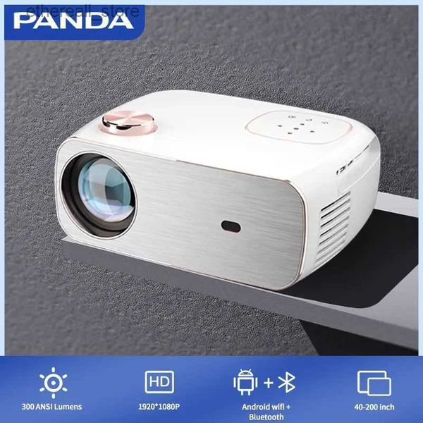 Proiettori PANDA RD-882 Mini proiettore HD Nativo 1920 x 1080P LED Bluetooth WiFi Proiettore Home Theater Cinema Proiettori di film Q231128