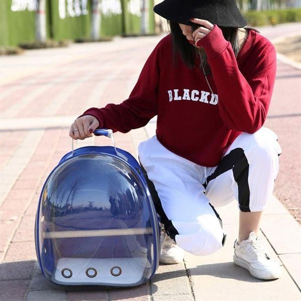 Mochila Pet Papagaio Transportadora Pássaro Saco de Viagem Espaço Transparente Respirável 360 Graus Sightseeing249Y