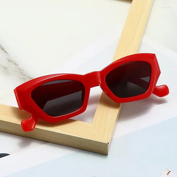 Sonnenbrille 2023 Vintage Personalisierte Kleine Rahmen Frauen Männer Trendy Marke Designer Hip Hop Quadratische Sonnenbrille