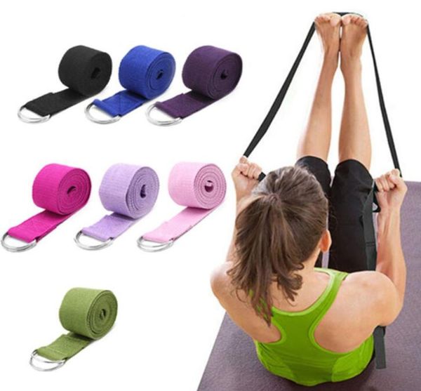 183 cm Yoga Fitness Resistance Bands Yoga Stripes Cinture allungate DundefinedRing Belt Bel Waist Leg Rope Yoga Loop Belt6208087