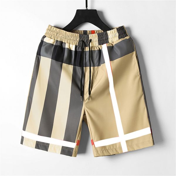 Shorts masculinos de alta qualidade padrão clássico xadrez listras cor surf maiô praia maiô impermeável secagem rápida ginásio elástico pote design M-3XL atacado