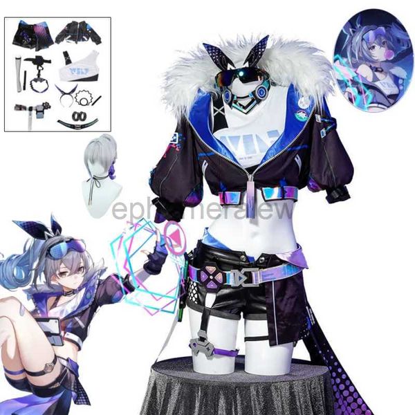 Costumi Anime Silver Wolf Honkai Star Rail Costume Gioco Cosplay Uniforme Occhiali Star Hunter Hacker Halloween Party Carnevale Donna zln231128