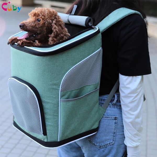 Trasportini Borsa per gatti Borsa per gatti Borsa per gatti Animali domestici Zaino per trasporto in uscita Gatti Borsa a tracolla doppia Borsa da viaggio traspirante Borse per cuccioli Trasportini Forniture