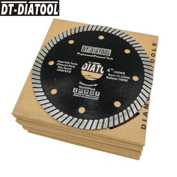 Zaagbladen DTDIATOOL 10 unidades Superthin Turbo Diamond Saw Blade Disco de corte Material duro Cerâmica Telha Granito Diâmetro 4 