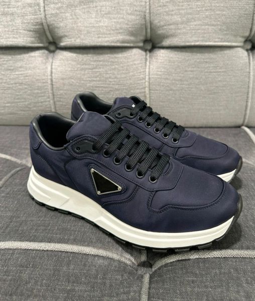 2024 Luxury Prax 01 Scarpe da ginnastica da uomo in tessuto tecnico Re-Nylon Casual Walking Famoso suola in gomma con suola per matrimonio Runner da uomo Scarpe da ginnastica B22 Scarpe EU46 con scatola