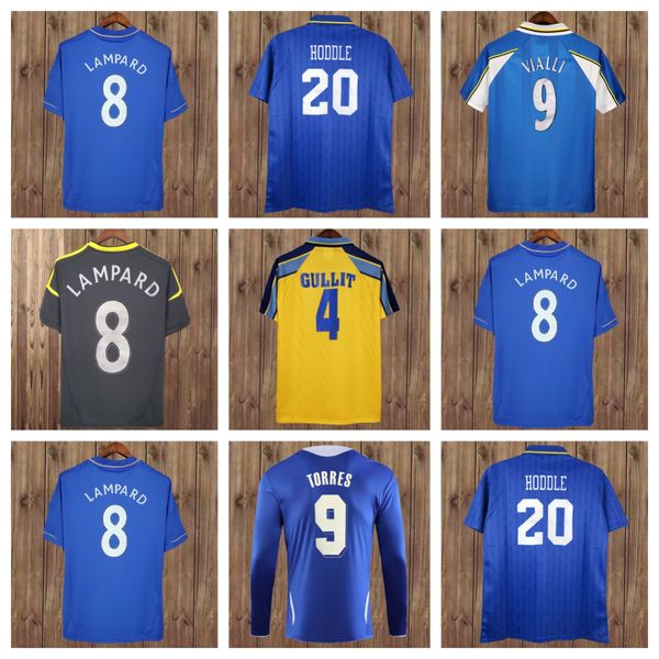 2012 2013 LAMPARD ROBBEN CRESPO DROGBA Mens Camisas de futebol curtas 2011 2012 TORRES MATA DAVIID LUIZ Home Away Camisa de futebol de manga comprida