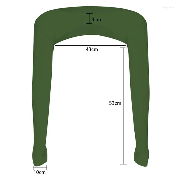 Наколенники Топ Укороченный Мусульманский Спортивный Солнцезащитный Рукав Облегающий Рукав Тонкий Женский Чехол Летние Сексуальные Футболки Длинные