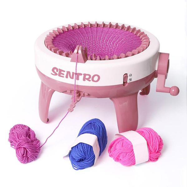 Tricô 40 agulhas máquina de tricô de lã artesanal diy cachecol de malha suéter adulto crianças chapéu meias dispositivo de tricô costura também