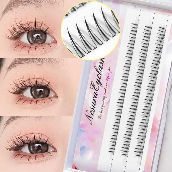 3 PC Falsche Wimpern Falsche Wimpern A-förmige untere Wimpern Einzeln unter der Wimpernunterseite Gefälschte Wimpern Koreanisches Make-up Wimpernverlängerung Zubehör Z0428