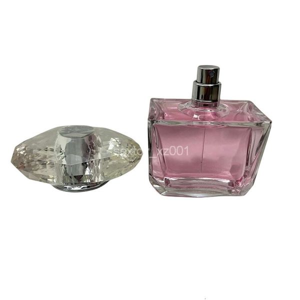 Kristal Elmas Serisi Kadın Parfüm Kokusu 90ml Eau De Toilette Uzun Kalıcı İyi Koku Edt Lady Girl Pembe Elmas Parfum Köln Sprey Hızlı Gemi