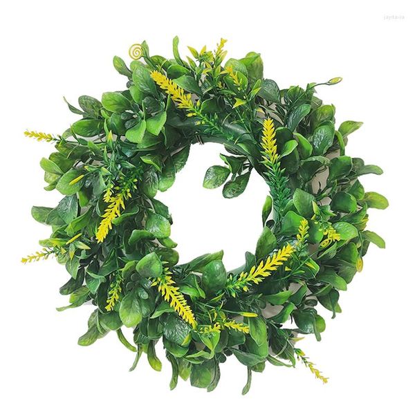 Fiori decorativi Spring Summer Green Color Home In -INFIGLIO USARE MOLTO sospeso Garland a mano artificiale bosso cavalletta erba piccola ghirlanda