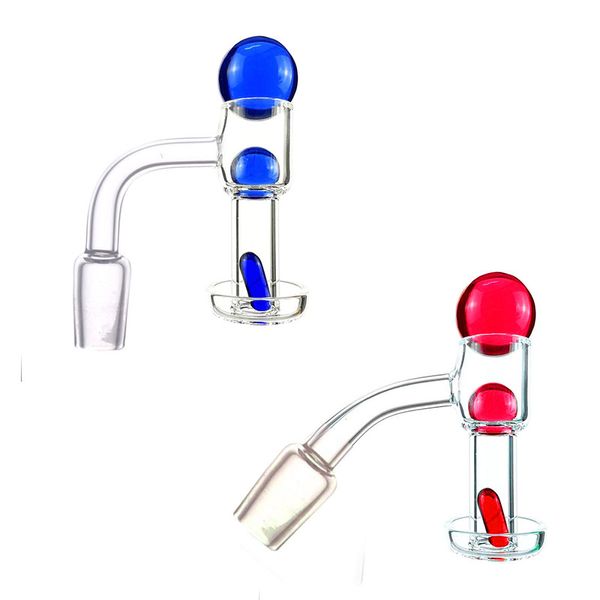 90 gradi 45 gradi Terp Slurper Pipa da fumo Quarzo Banger con sfera di vetro Pillola Set di marmo 10mm 14mm 18mm Slurpers Chiodi per bong ad acqua Dab Rigs