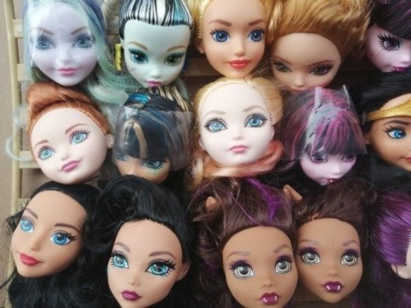 Dolls Rare Collection Makeup Monsters High School Ever After High Doll Head Girl Diy Toy Parts Infrons Children Christmas Presente 230427