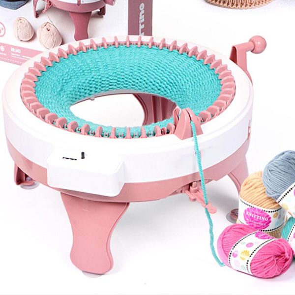 Maglieria 2248needles manuale automatico a maglia automatica macchina da cucire fai da te cappelli tessuti in tessuto sciarpe adulti per cucitura macchina per bambini regalo