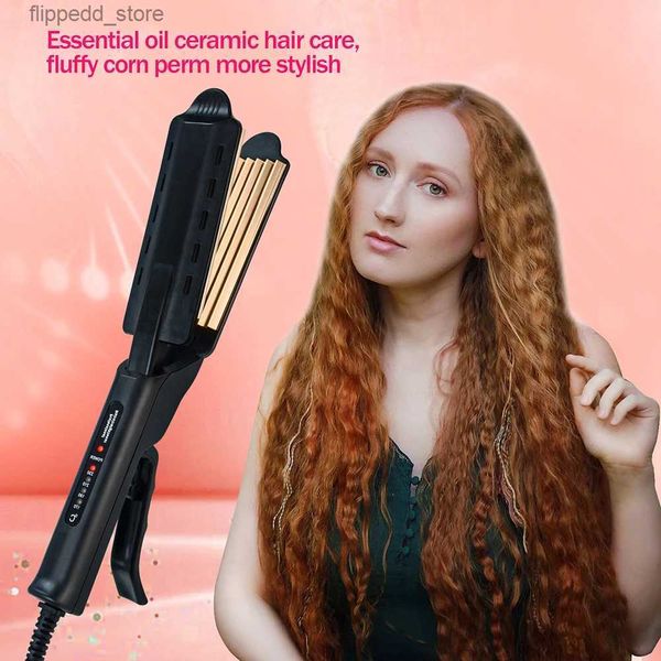 Щипцы для завивки волос Гофрированные щипцы для завивки волос Керамические щипцы для завивки электрических щипцов для волос Инструменты для укладки Кукуруза Пермь Волосы Waver Щипцы для завивки волос Стайлер Q231128