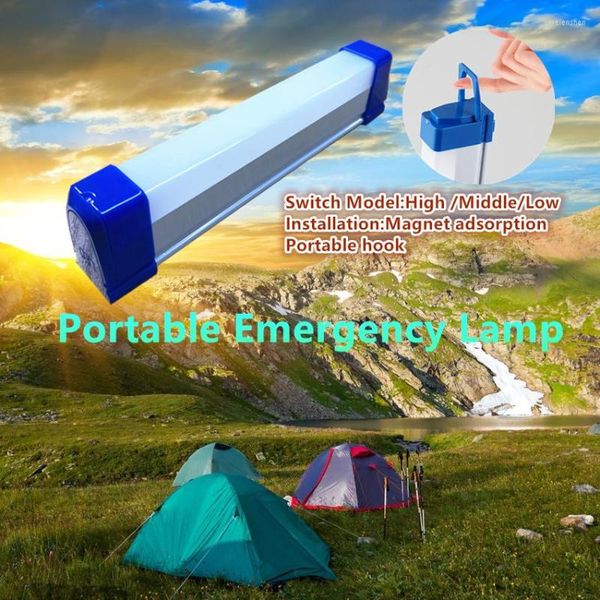 Torce elettriche Torce Emergenza LED Tube Light T5 DC5V USB Ricaricabile Magnete Installa portatile per escursionismo in campeggio