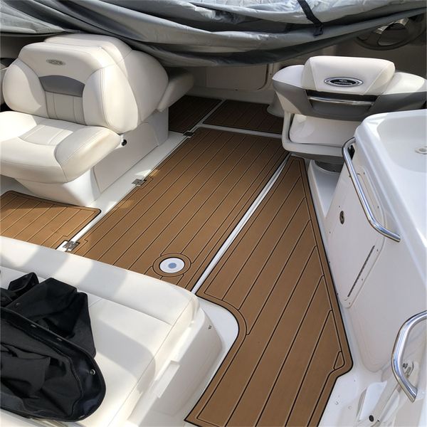 ZY 2005 Chaparral 270 Signature Badeplattform für Cockpit, Boot, EVA-Schaum, Teakholz-Bodenpolster mit hochwertigem Trägerkleber, SeaDek-Boden im Gatorstep-Stil