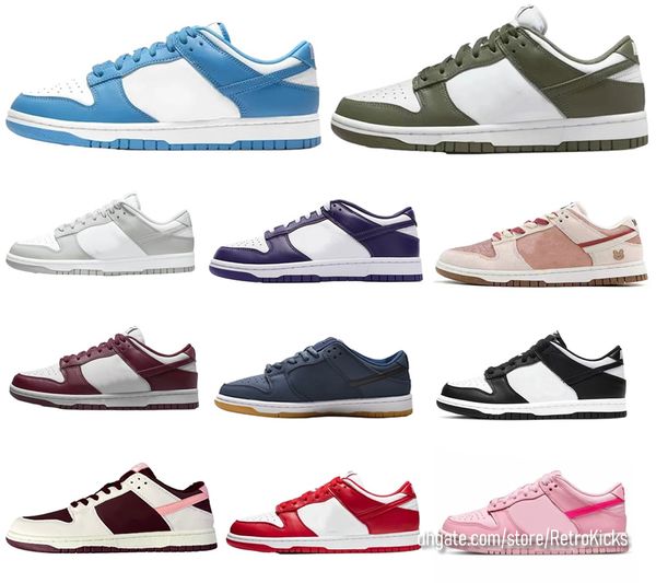 Männer Turnschuhe Panda Weiß Championship Court Purple Dark Beetroot Low Se 85 Double Sail Olive Navy Black Gum Night Soft Pink Grey Frog Design 26