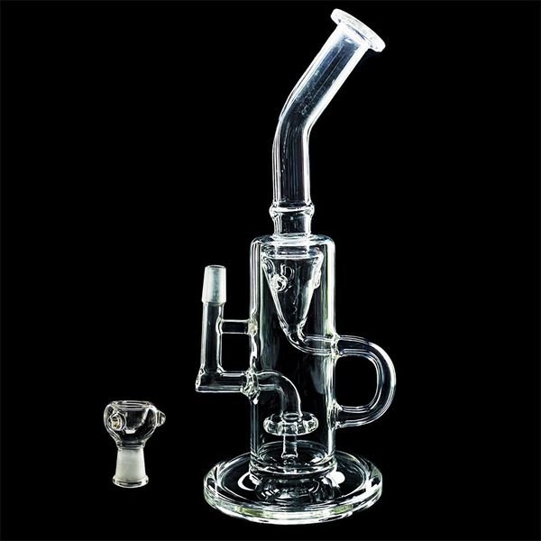 Bongos de vidro inebriantes Hookah / Barrel Vortex Oil Rig 14mm Water Pipe GB-265