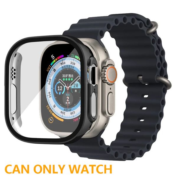 Relógio inteligente para apple watch ultra série 9 49mm iwatch pulseira marinha relógio inteligente esportivo caixa de pulseira de carregamento sem fio capa protetora