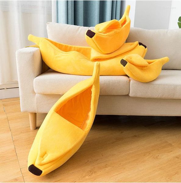 Camas de gato Cama de banana engraçada Casa